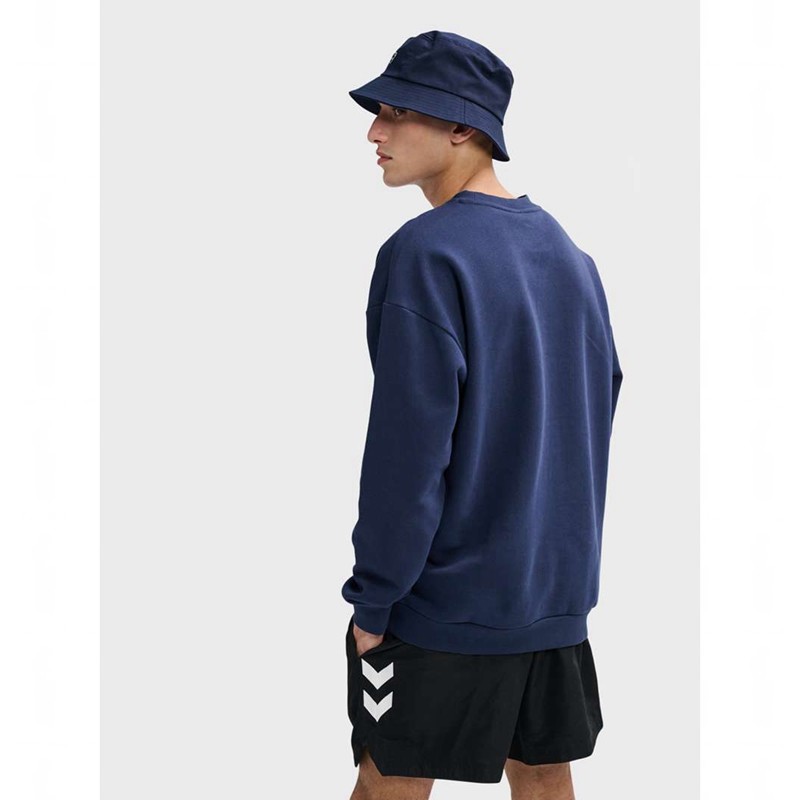 Hummel Loose Crewneck Bee Sweatshirt Herren Navy | 748956-168