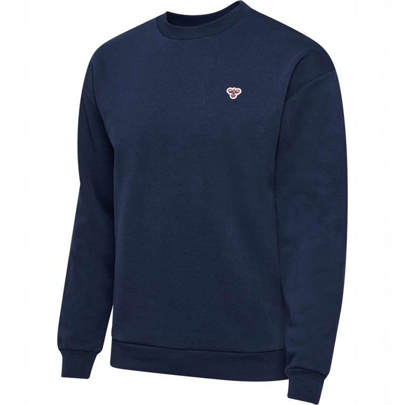 Hummel Loose Crewneck Bee Sweatshirt Herren Navy | 748956-168