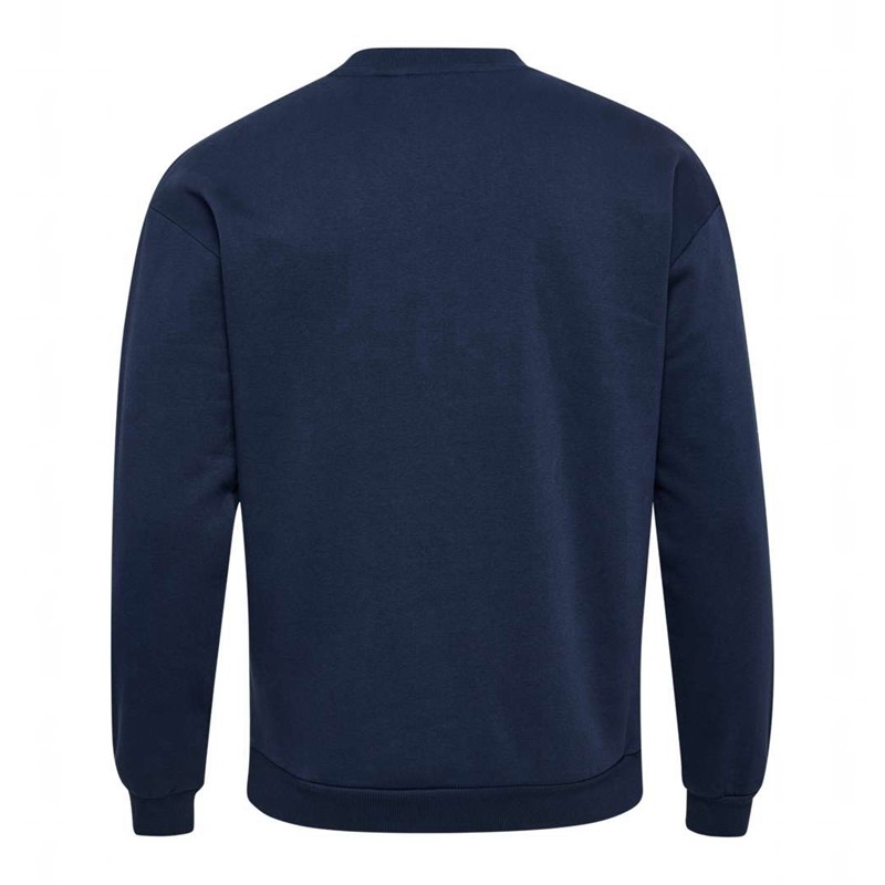 Hummel Loose Crewneck Bee Sweatshirt Herren Navy | 748956-168