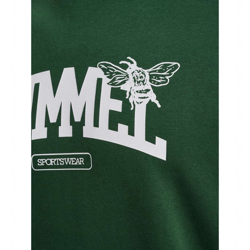 Hummel Loose Crewneck University Bee Sweatshirts Damen Grün | 871791-733