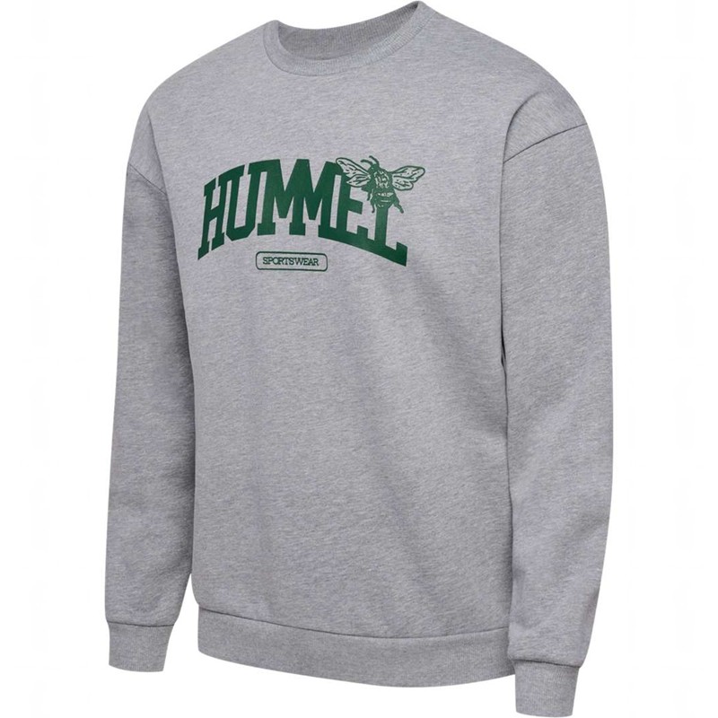Hummel Loose Crewneck University Bee Sweatshirts Damen Grau | 215836-584