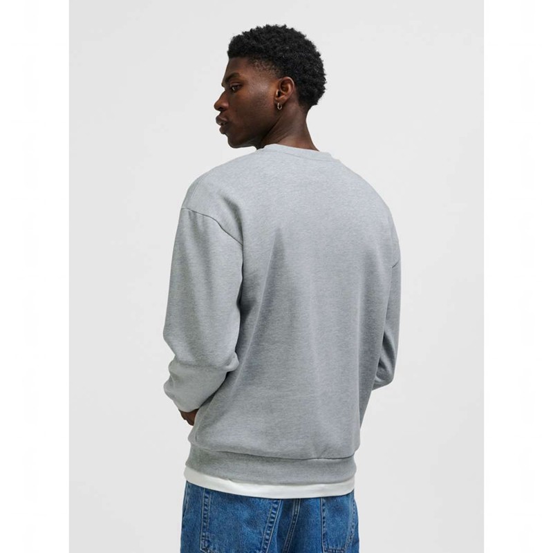 Hummel Loose Crewneck University Bee Sweatshirt Herren Grau | 433303-207