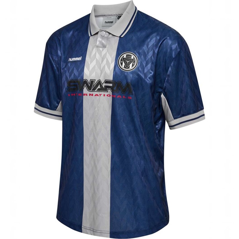 Hummel Loose Fb S/S Trikot Herren Blau | 634424-529