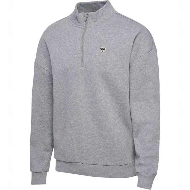 Hummel Loose Half Zip Bee Sweatshirt Herren Grau | 895488-452