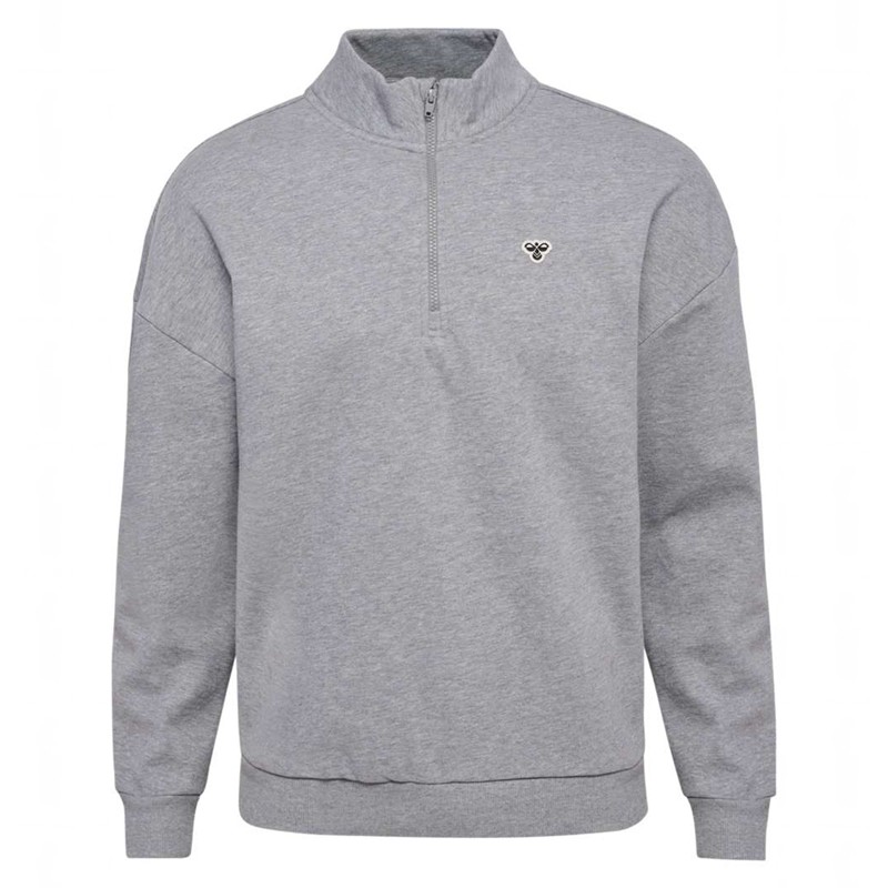 Hummel Loose Half Zip Bee Sweatshirt Herren Grau | 895488-452