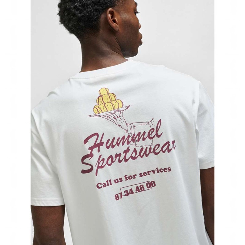 Hummel Loose S/S Call Us T-shirts Herren Weiß | 806802-178