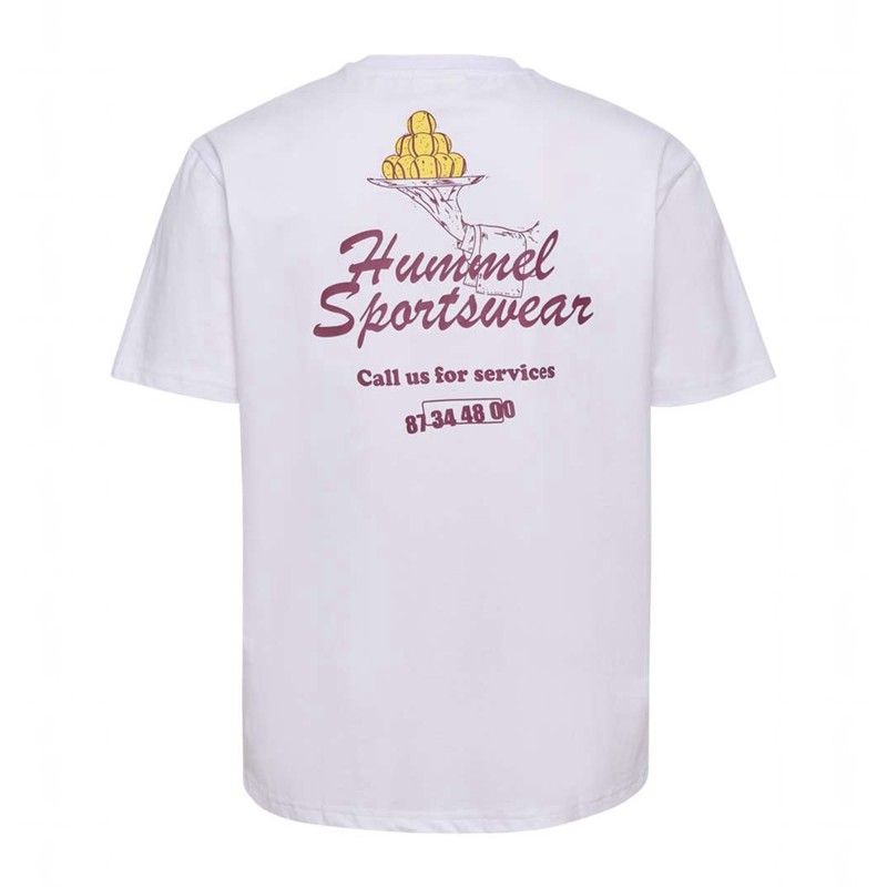 Hummel Loose S/S Call Us T-shirts Herren Weiß | 806802-178