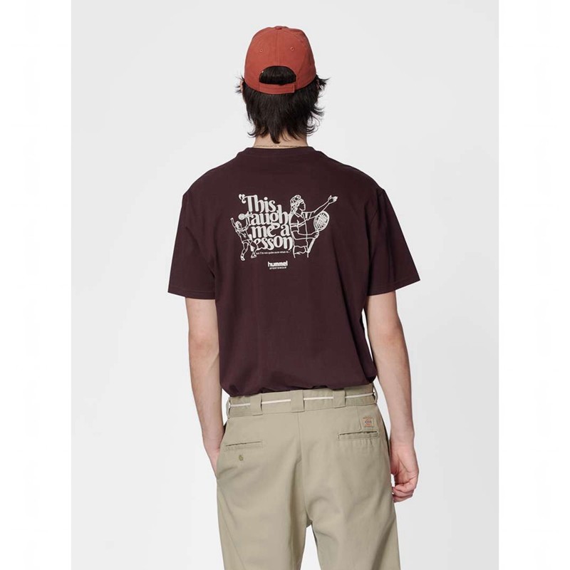 Hummel Loose S/S Lesson T-shirts Herren Schokolade | 266790-491