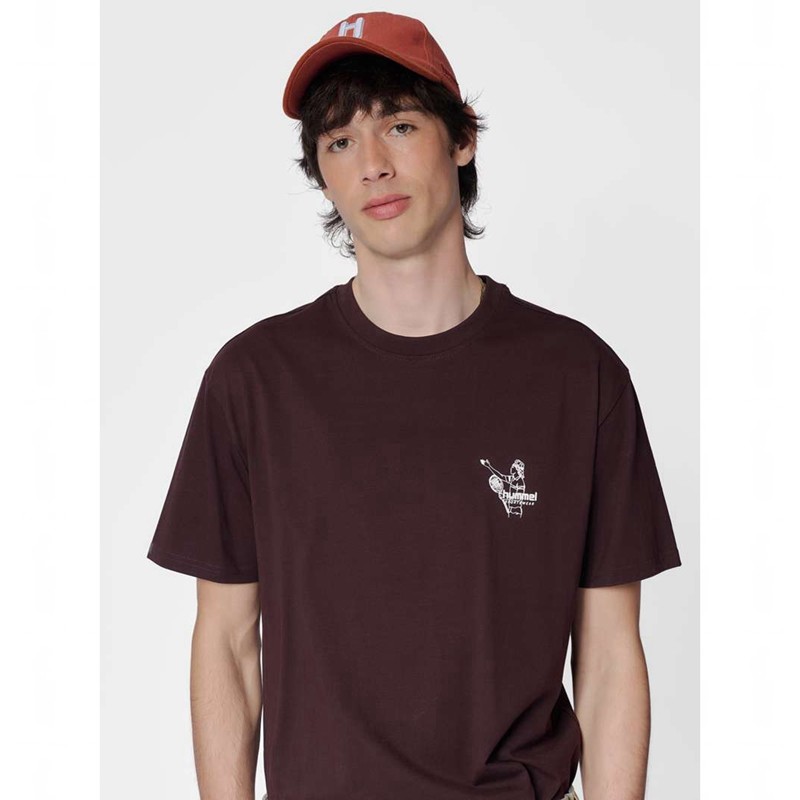 Hummel Loose S/S Lesson T-shirts Herren Schokolade | 266790-491