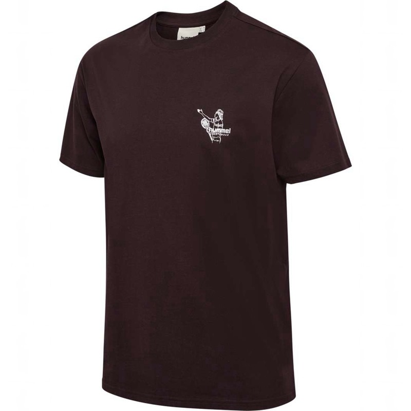 Hummel Loose S/S Lesson T-shirts Herren Schokolade | 266790-491