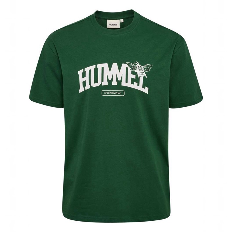Hummel Loose S/S University Bee T-shirts Herren Grün | 345633-191