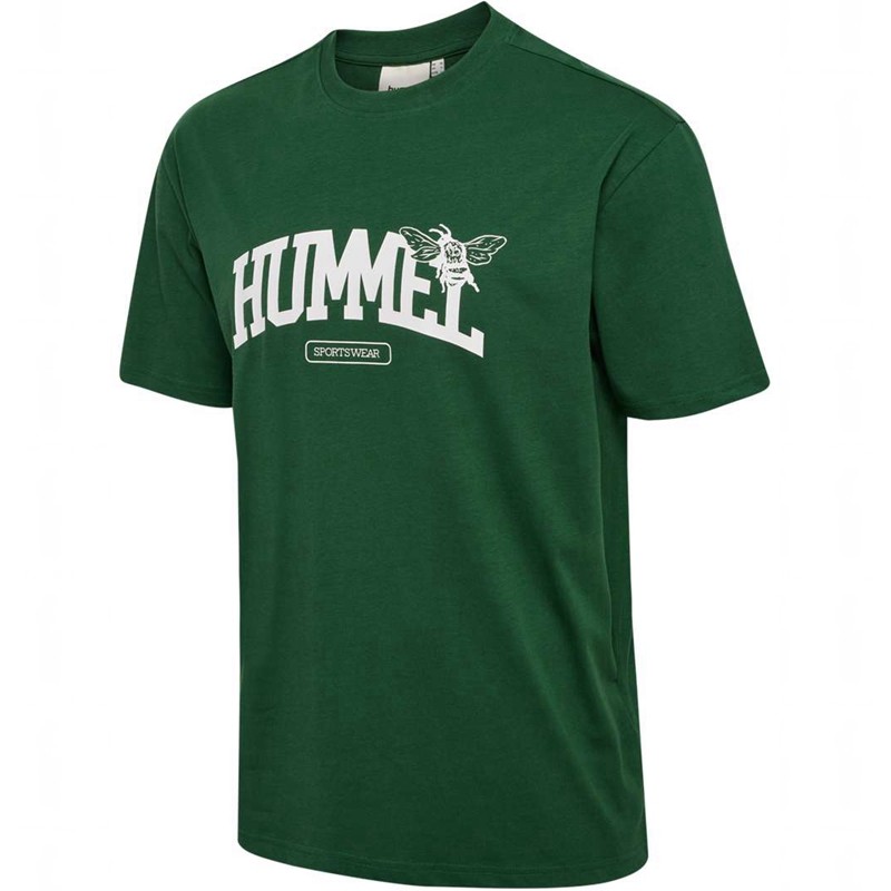 Hummel Loose S/S University Bee T-shirts Herren Grün | 345633-191