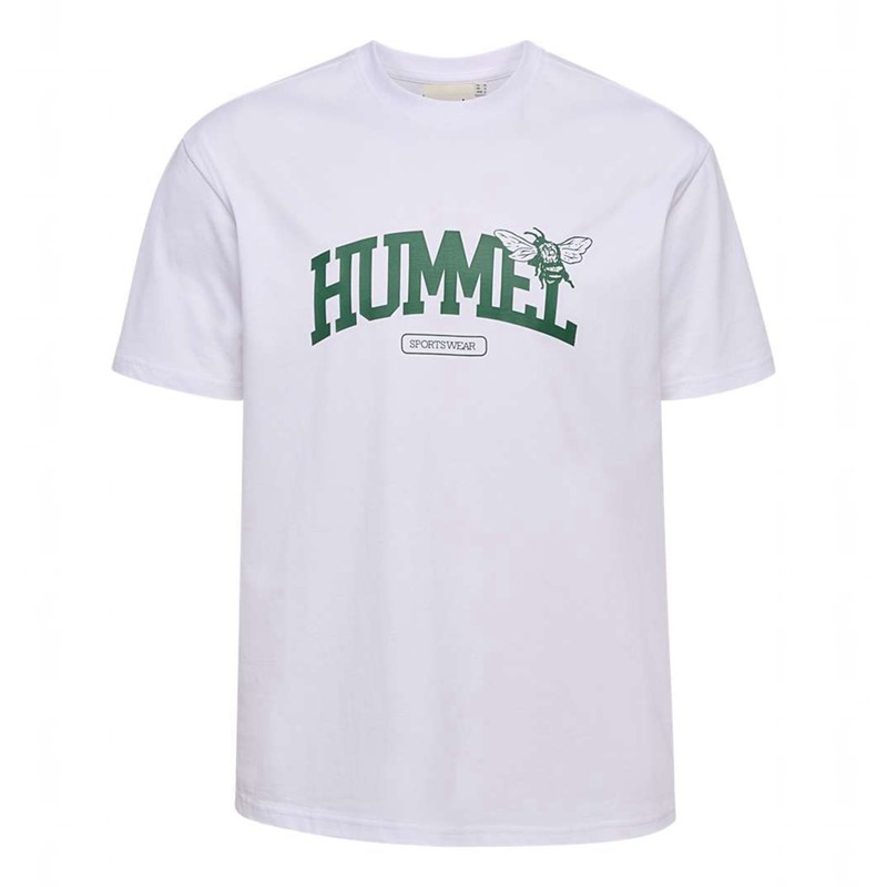 Hummel Loose S/S University Bee T-shirts Herren Weiß | 492016-221