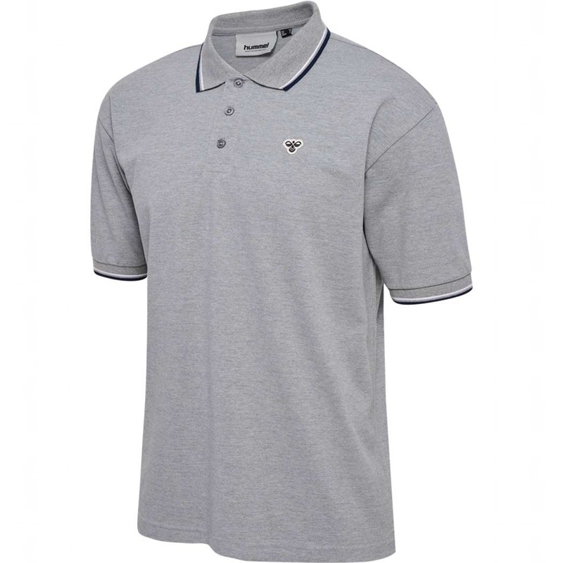 Hummel Loose Shirt S/S Bee Polo Shirts Herren Grau | 921599-995