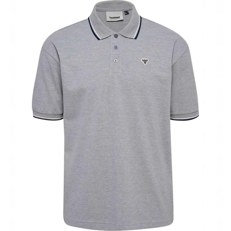 Hummel Loose Shirt S/S Bee Polo Shirts Herren Grau | 921599-995