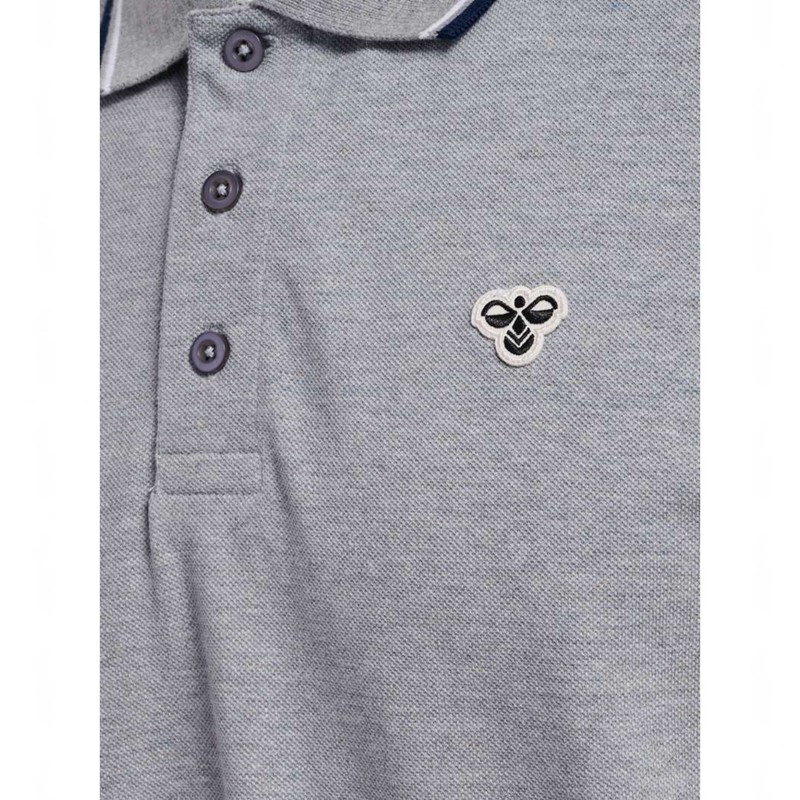 Hummel Loose Shirt S/S Bee Polo Shirts Herren Grau | 921599-995