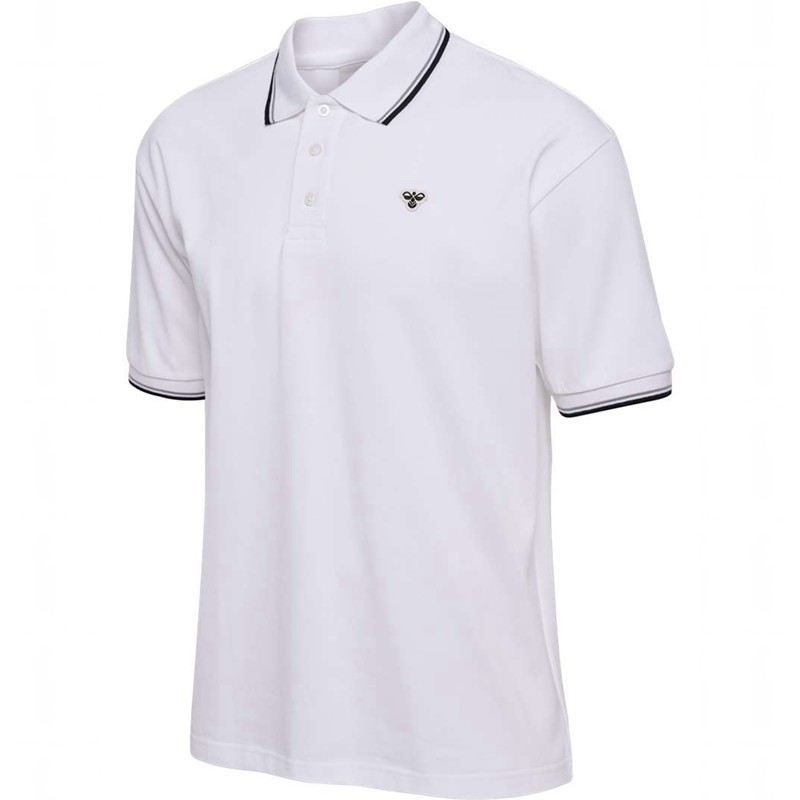 Hummel Loose Shirt S/S Bee Polo Shirts Herren Weiß | 471744-439