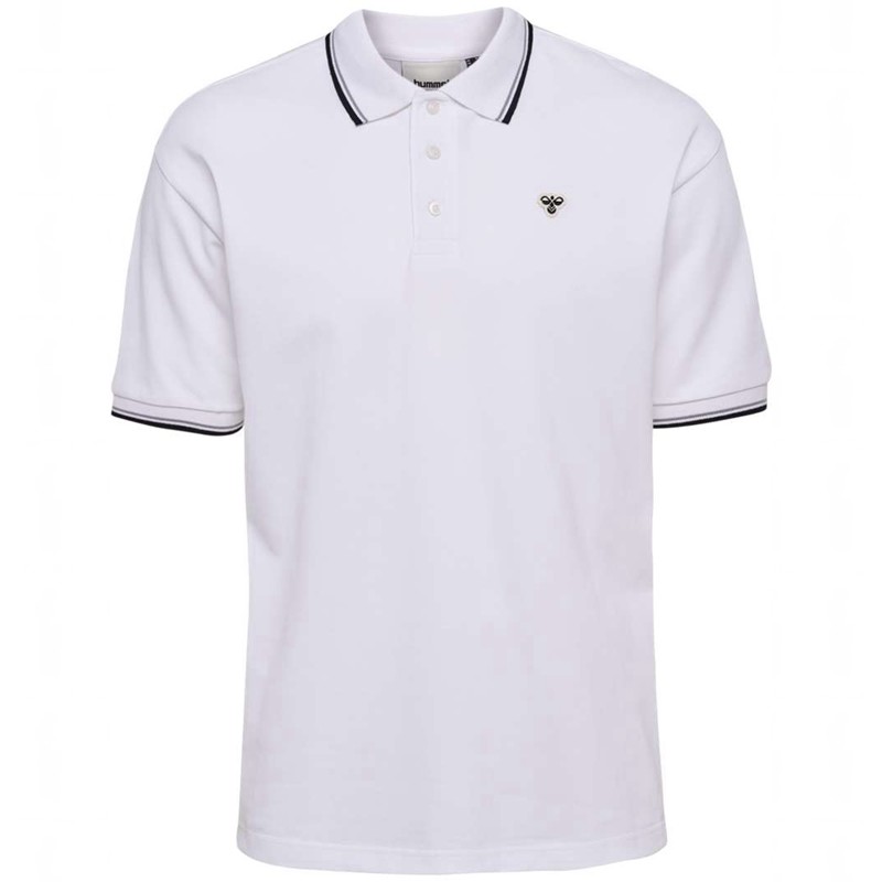 Hummel Loose Shirt S/S Bee Polo Shirts Herren Weiß | 471744-439