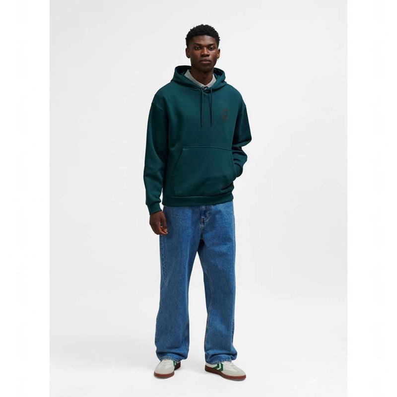 Hummel Loose Wrong Yellow Hoodie Herren Grün | 914829-631