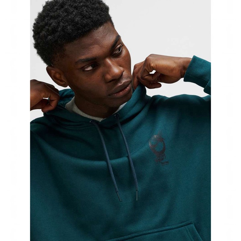 Hummel Loose Wrong Yellow Hoodie Herren Grün | 914829-631