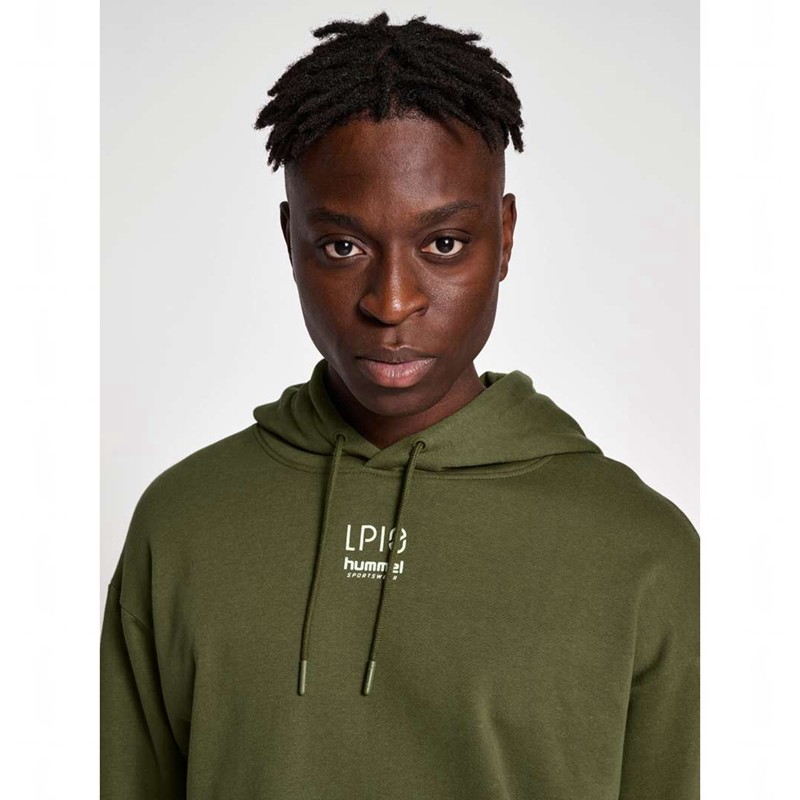 Hummel Lp10 Boxy Sweat Hoodie Herren Grün | 605977-055