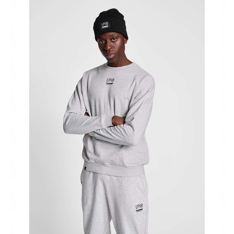 Hummel Lp10 Boxy Sweatshirt Herren Grau | 457648-044