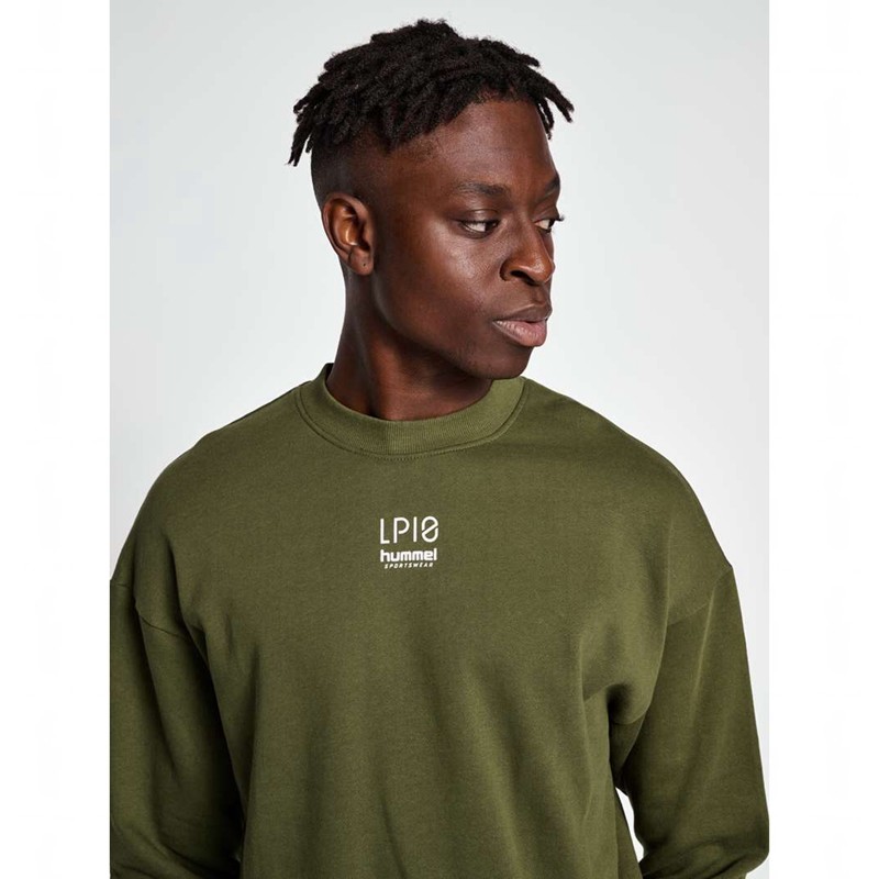 Hummel Lp10 Boxy Sweatshirt Herren Grün | 428739-114