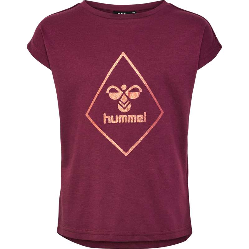 Hummel Luna S/S Hoodie Kinder Bordeaux | 806845-053