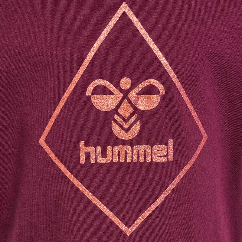 Hummel Luna S/S Hoodie Kinder Bordeaux | 806845-053