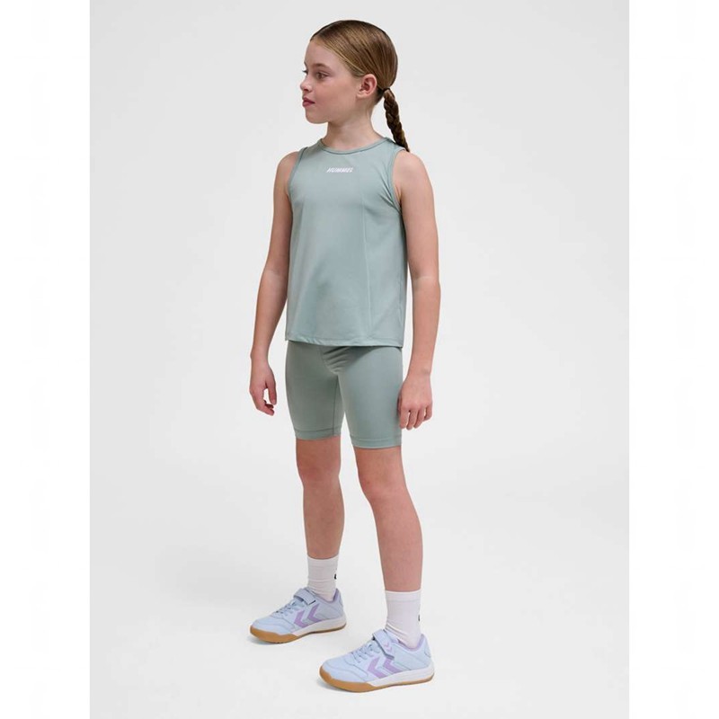 Hummel Luna Tights Kurze Hose Kinder Grün | 817894-748