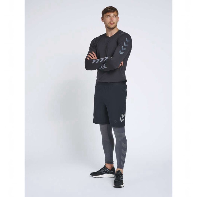 Hummel Mace Ls T-shirts Herren Schwarz | 946414-069