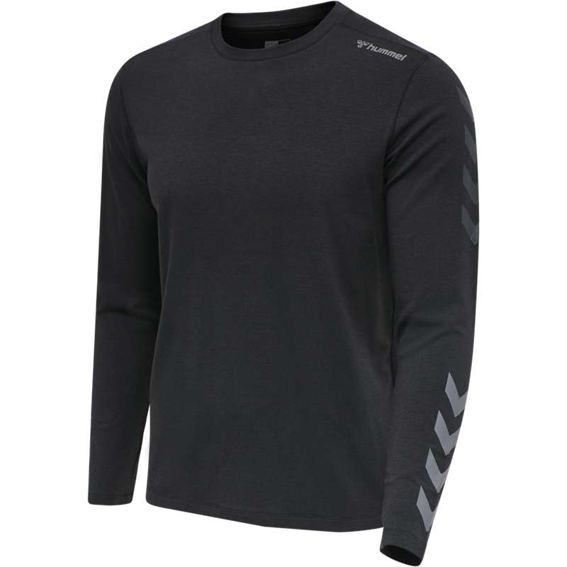 Hummel Mace Ls T-shirts Herren Schwarz | 946414-069
