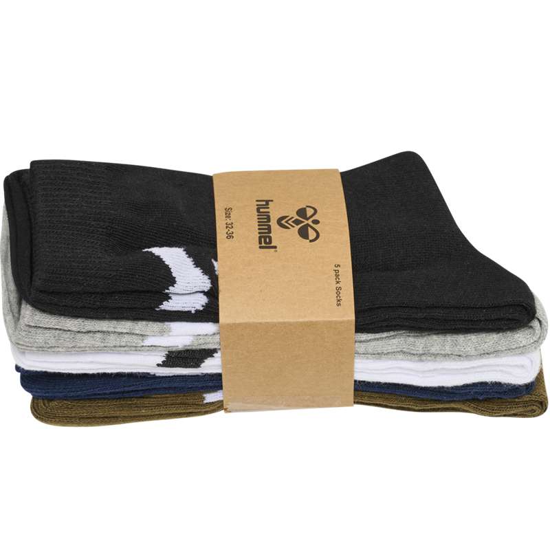 Hummel Make My Day 5-pack Socken Kinder Olivgrün | 708577-990