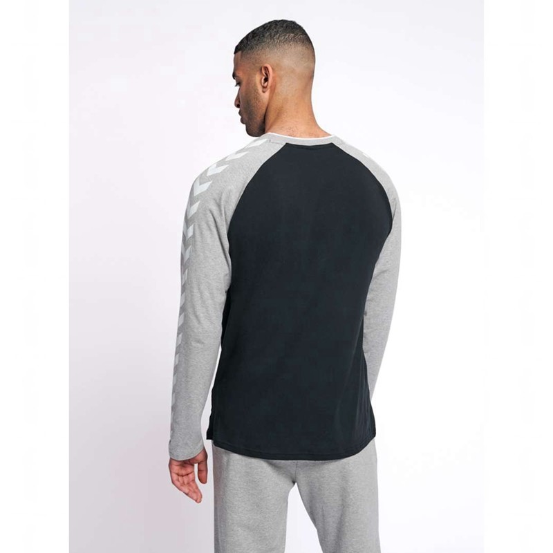 Hummel Mark L/S T-shirts Herren Schwarz | 732521-281
