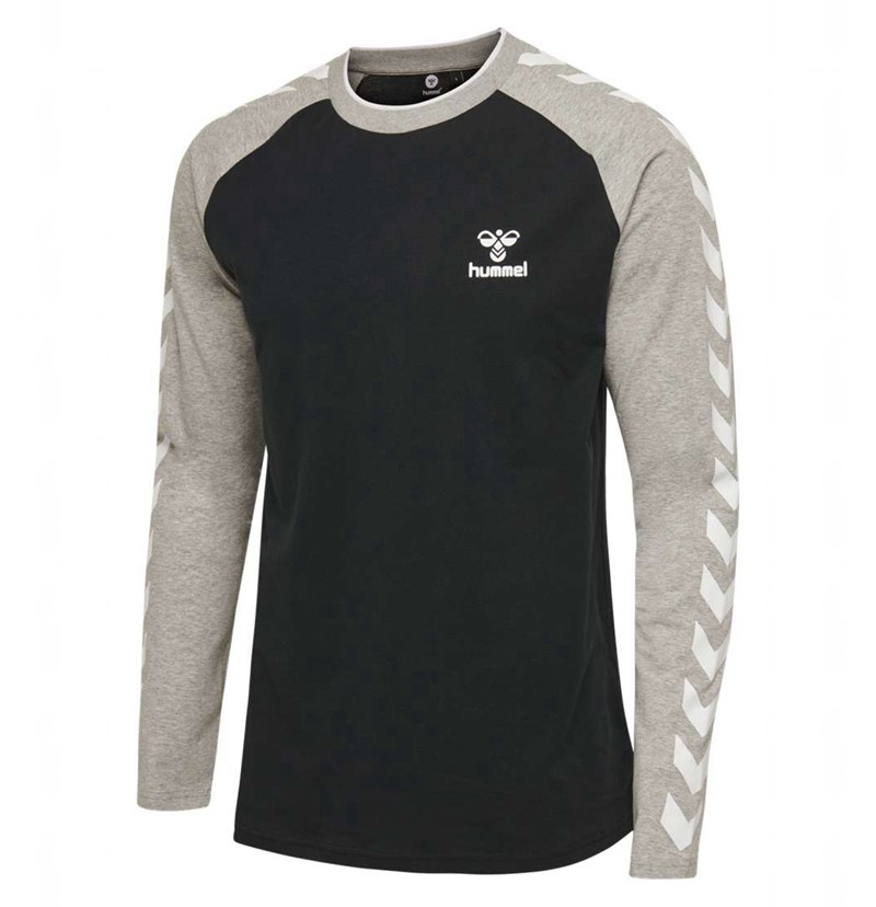 Hummel Mark L/S T-shirts Herren Schwarz | 732521-281