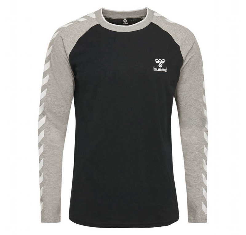 Hummel Mark L/S T-shirts Herren Schwarz | 732521-281