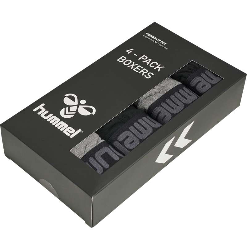 Hummel Marston 4-pack Boxer Herren Schwarz | 102088-631
