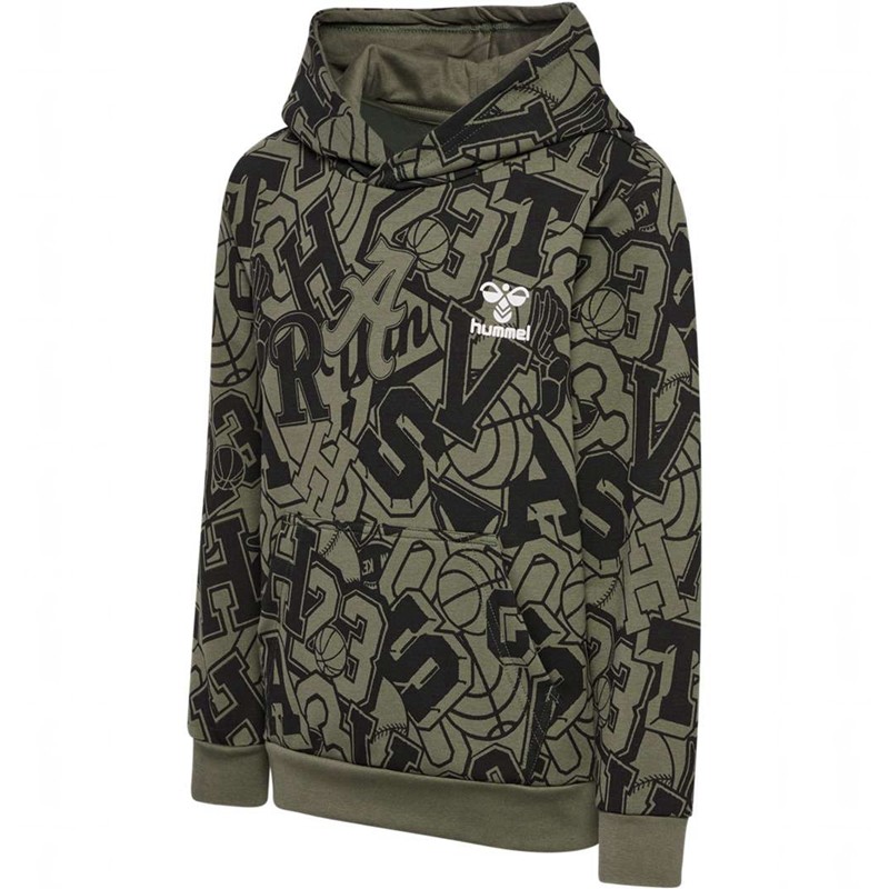 Hummel Molt Hoodie Kinder Olivgrün | 218610-993