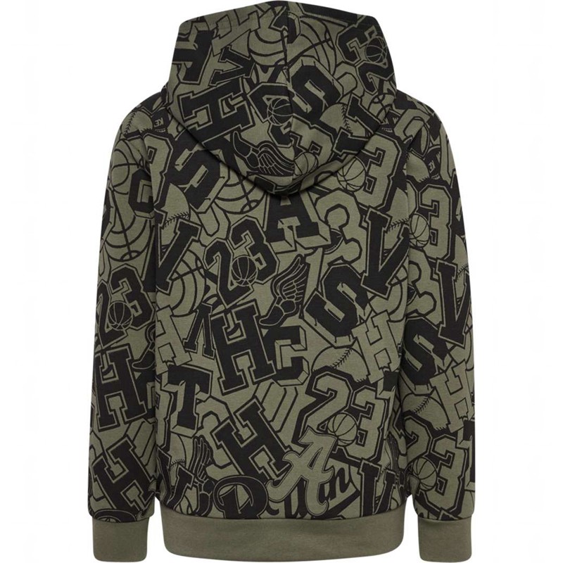 Hummel Molt Hoodie Kinder Olivgrün | 218610-993