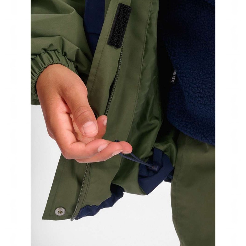 Hummel Monsun Tex Shell Jacken Kinder Olivgrün | 694850-025