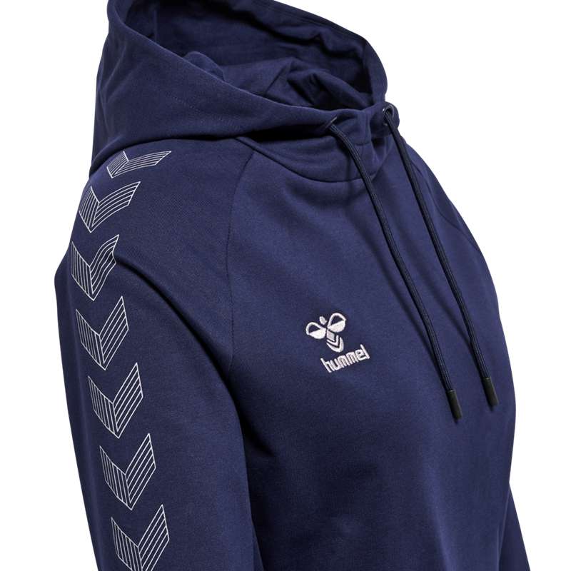 Hummel Move Grid Cotton Hoodie Damen Navy | 439440-836
