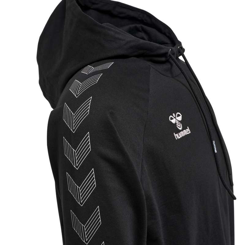 Hummel Move Grid Cotton Hoodie Herren Schwarz | 847932-663
