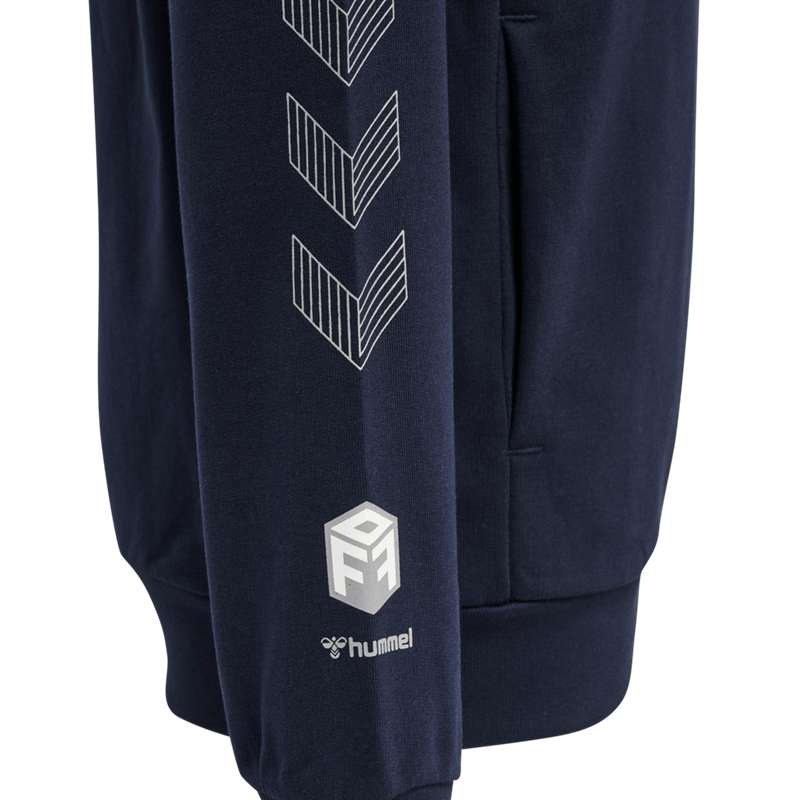 Hummel Move Grid Cotton Hoodie Kinder Navy | 045729-163