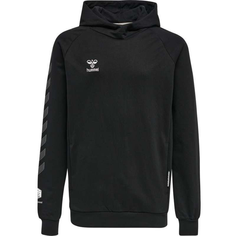Hummel Move Grid Cotton Hoodie Kinder Schwarz | 767941-392