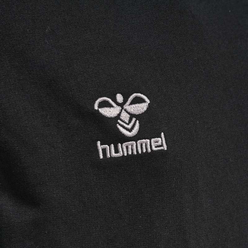 Hummel Move Grid Cotton Hoodie Kinder Schwarz | 767941-392