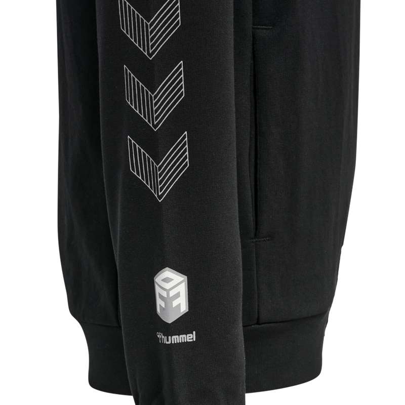 Hummel Move Grid Cotton Hoodie Kinder Schwarz | 767941-392