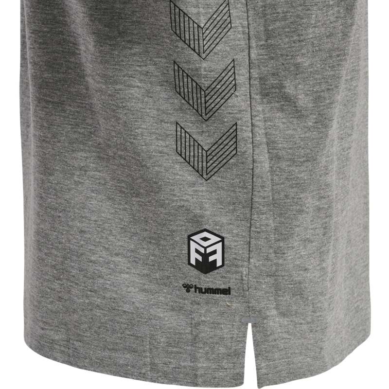 Hummel Move Grid Cotton S/S Kid T-shirts Kinder Grau | 669017-351