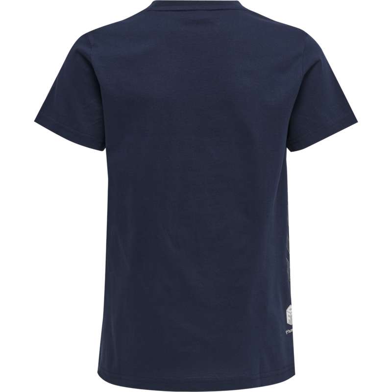 Hummel Move Grid Cotton S/S Kid T-shirts Kinder Navy | 027174-819