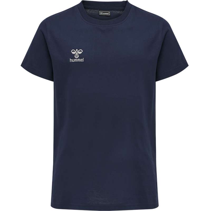 Hummel Move Grid Cotton S/S Kid T-shirts Kinder Navy | 027174-819