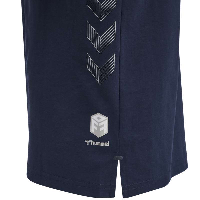 Hummel Move Grid Cotton S/S Kid T-shirts Kinder Navy | 027174-819